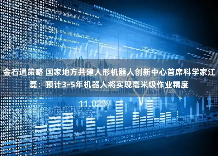 金石通策略 国家地方共建人形机器人创新中心首席科学家江磊：预计3-5年机器人将实现毫米级作业精度